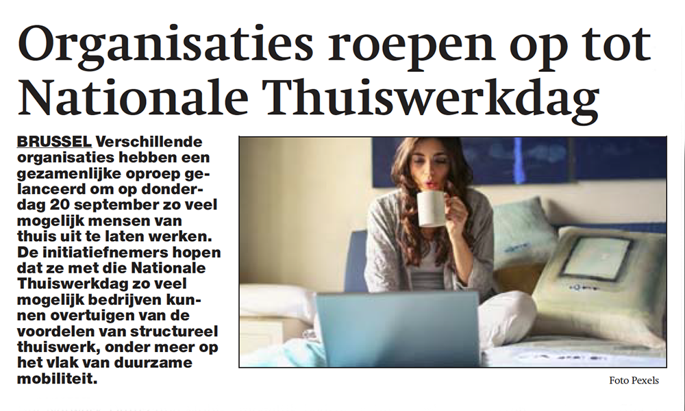 Pers lust Nationale Thuiswerkdag image