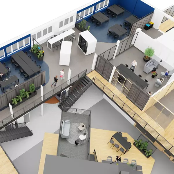 Innenarchitektur für Bürogestaltung